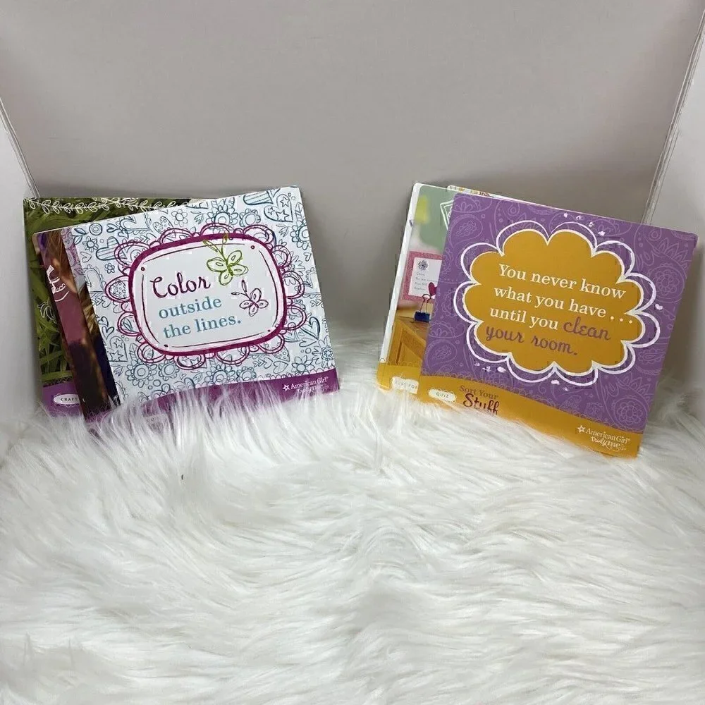 AMERICAN GIRL Truly Me Activity Box Games Dial Wheel Pick a Color Crafts Recipes